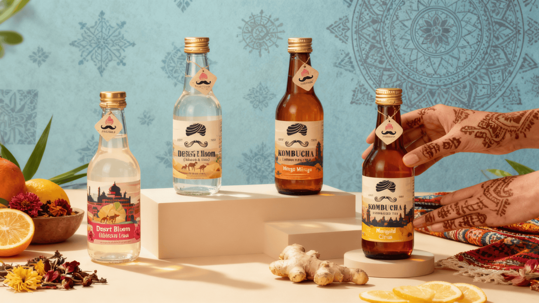 kombucha packagging design