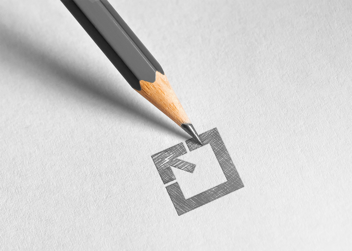 Expenzing logo design sketch