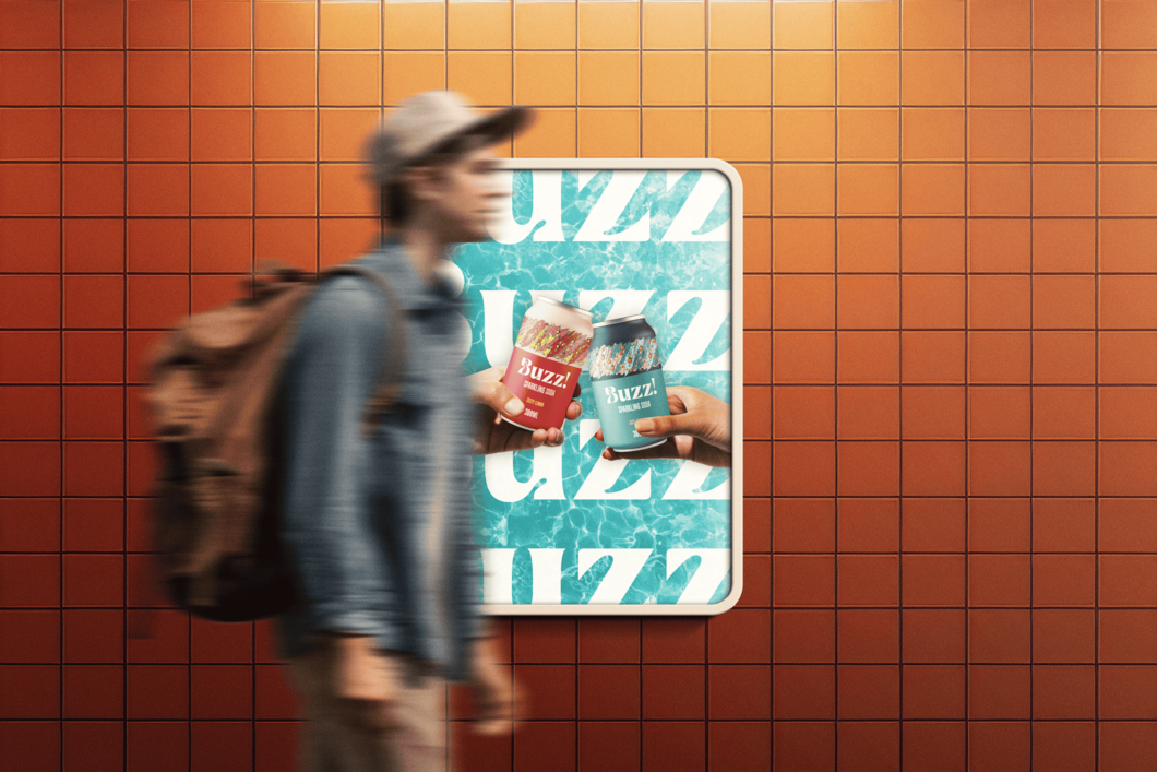 buzz poster advertising design